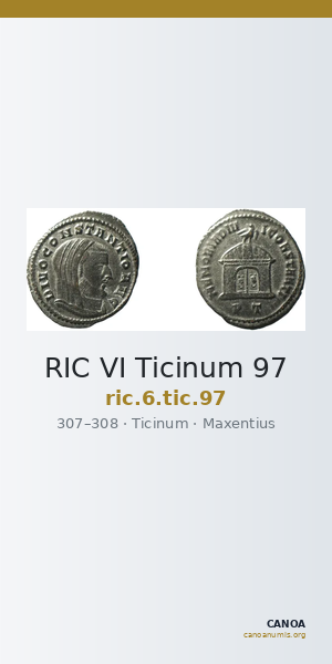 RIC VI Ticinum 97 — CANOA