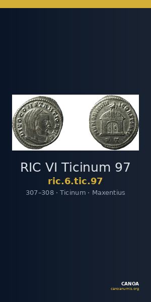 RIC VI Ticinum 97 — CANOA