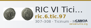 RIC VI Ticinum 97 — CANOA