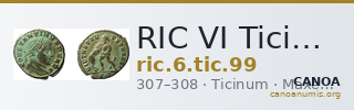 RIC VI Ticinum 99 — CANOA