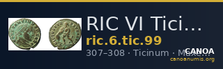 RIC VI Ticinum 99 — CANOA