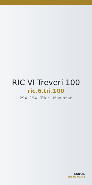 RIC VI Treveri 100 — CANOA