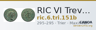 RIC VI Treveri 151b — CANOA