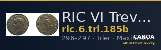 RIC VI Treveri 185b — CANOA