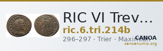 RIC VI Treveri 214b — CANOA