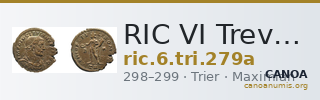 RIC VI Treveri 279a — CANOA