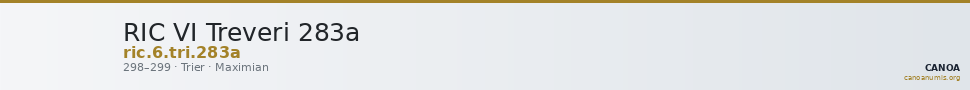 RIC VI Treveri 283a — CANOA