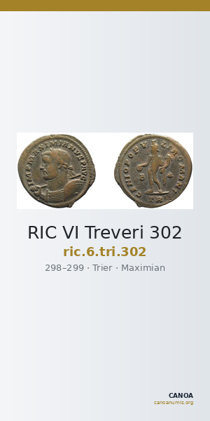 RIC VI Treveri 302 — CANOA