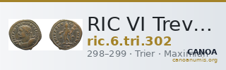 RIC VI Treveri 302 — CANOA
