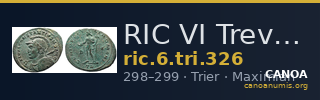 RIC VI Treveri 326 — CANOA