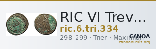 RIC VI Treveri 334 — CANOA