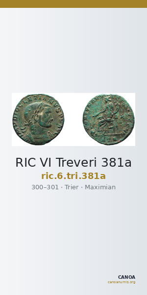 RIC VI Treveri 381a — CANOA