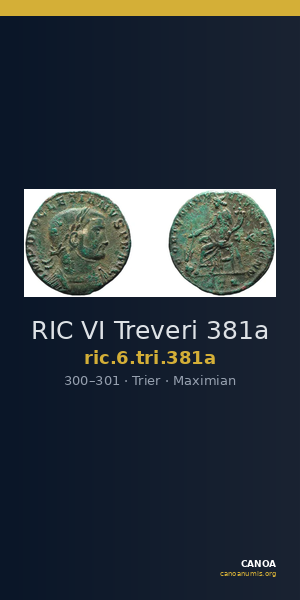 RIC VI Treveri 381a — CANOA