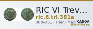 RIC VI Treveri 381a — CANOA