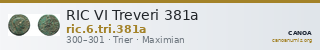 RIC VI Treveri 381a — CANOA