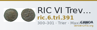 RIC VI Treveri 391 — CANOA