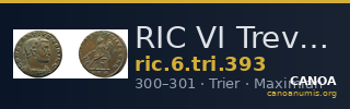 RIC VI Treveri 393 — CANOA