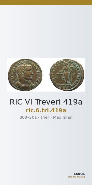 RIC VI Treveri 419a — CANOA