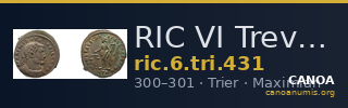 RIC VI Treveri 431 — CANOA