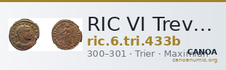 RIC VI Treveri 433b — CANOA