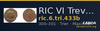 RIC VI Treveri 433b — CANOA