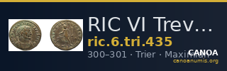 RIC VI Treveri 435 — CANOA