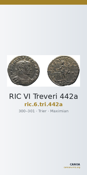 RIC VI Treveri 442a — CANOA