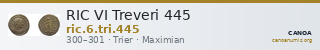 RIC VI Treveri 445 — CANOA
