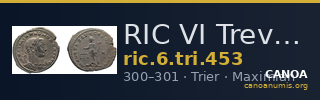 RIC VI Treveri 453 — CANOA
