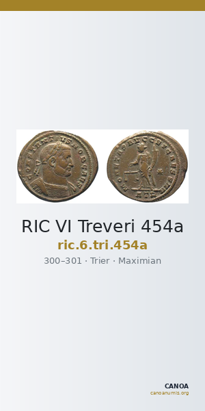 RIC VI Treveri 454a — CANOA