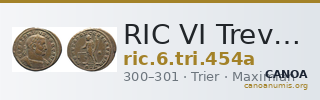 RIC VI Treveri 454a — CANOA