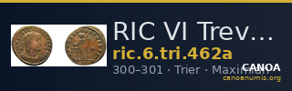 RIC VI Treveri 462a — CANOA