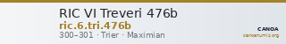 RIC VI Treveri 476b — CANOA