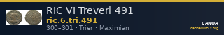 RIC VI Treveri 491 — CANOA