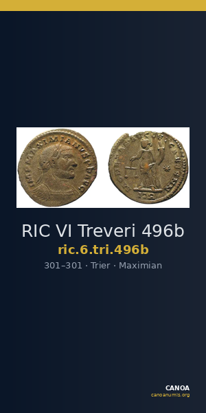 RIC VI Treveri 496b — CANOA