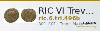 RIC VI Treveri 496b — CANOA