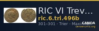 RIC VI Treveri 496b — CANOA