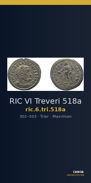 RIC VI Treveri 518a — CANOA