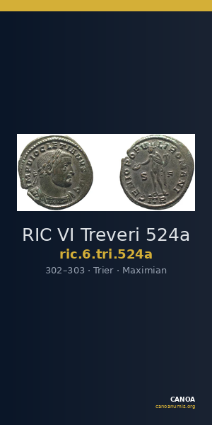 RIC VI Treveri 524a — CANOA