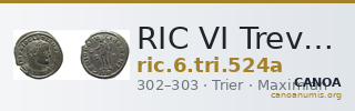 RIC VI Treveri 524a — CANOA