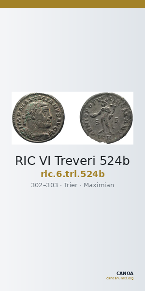 RIC VI Treveri 524b — CANOA