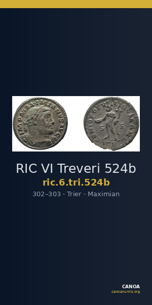 RIC VI Treveri 524b — CANOA