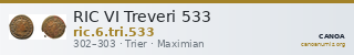 RIC VI Treveri 533 — CANOA