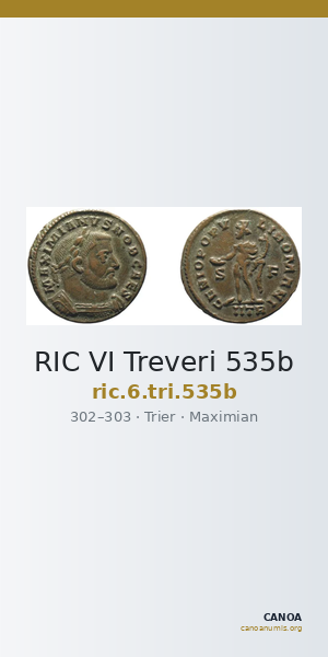 RIC VI Treveri 535b — CANOA