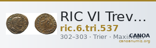 RIC VI Treveri 537 — CANOA