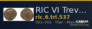 RIC VI Treveri 537 — CANOA