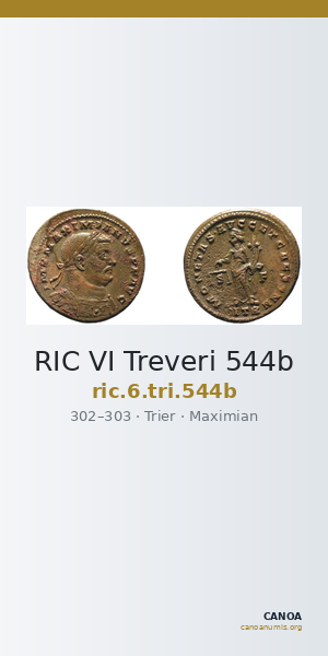 RIC VI Treveri 544b — CANOA