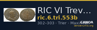 RIC VI Treveri 553b — CANOA