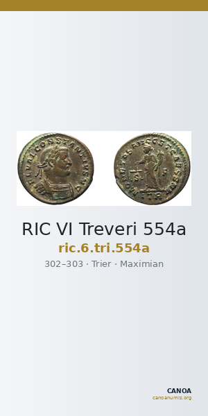 RIC VI Treveri 554a — CANOA
