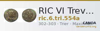 RIC VI Treveri 554a — CANOA